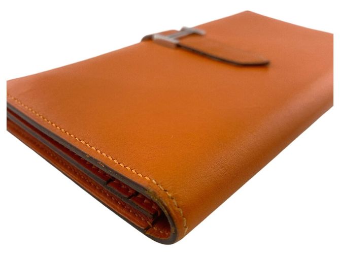 Hermès Cartera larga bi-fold Hermes en Orange Naranja - vista 5