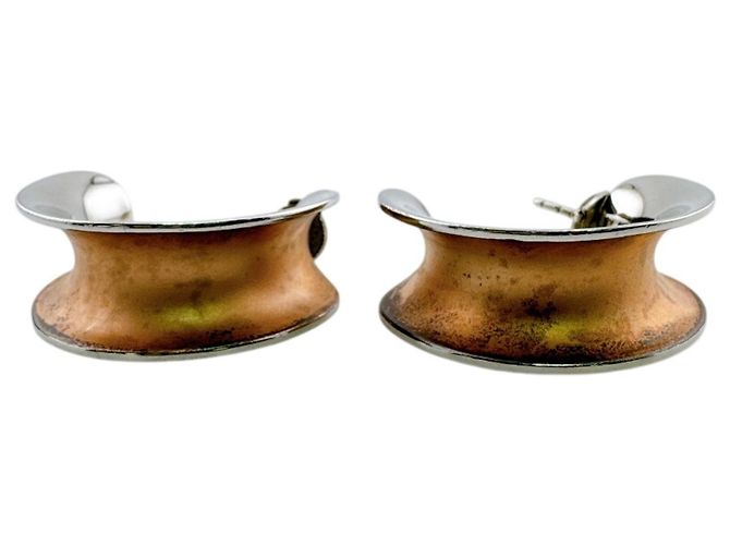 Hermès Hermes Gold Stud Ohrringe Golden - Ansicht 2