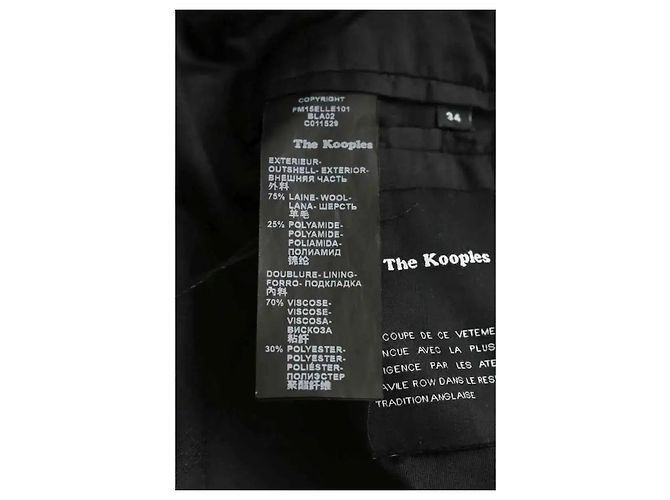 The Kooples Abrigo negro - vista 6