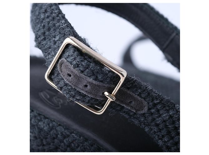Autre Marque Espadrilles con zeppa Castañer Grigio scuro Bordò - vista 5
