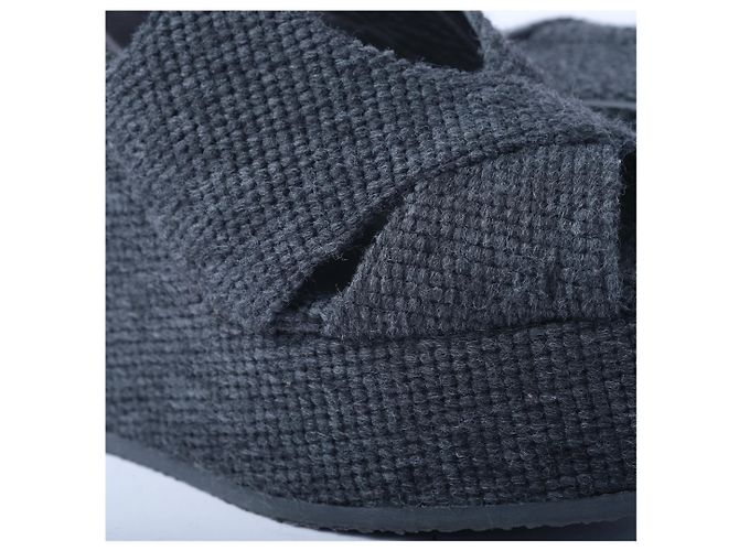 Autre Marque Espadrilles con zeppa Castañer Grigio scuro Bordò - vista 6