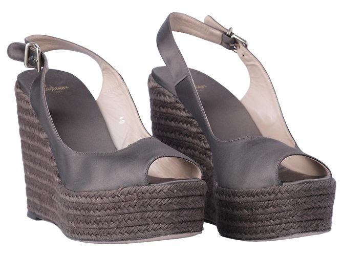 Autre Marque Espadrilles con zeppa Castañer Taupe Grigio - vista 2