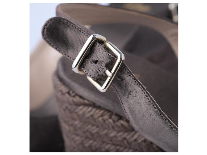 Autre Marque Espadrilles con zeppa Castañer Taupe Grigio - vista 4