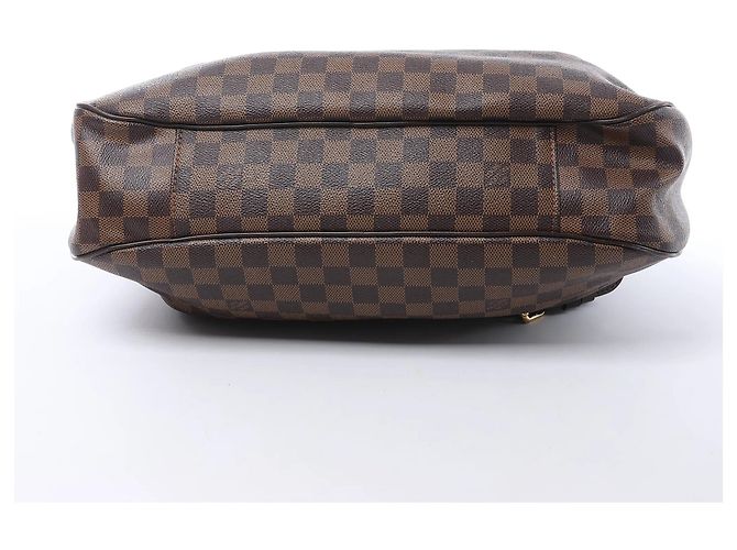 Borsa a tracolla Louis Vuitton Ivorie MM Damier Ebene marrone N41131 Rosso - vista 8