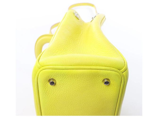 Mini borsa 2Way Diorissimo in pelle Dior gialla - vista 10