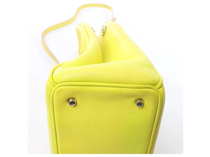 Mini borsa 2Way Diorissimo in pelle Dior gialla - vista 9