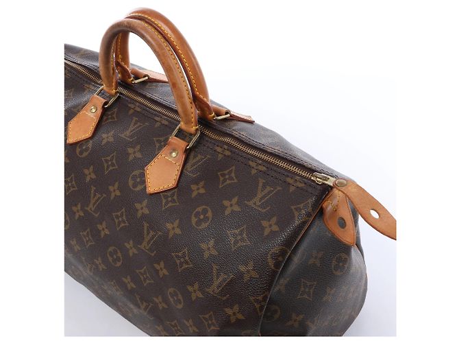 Borsa Louis Vuitton Speedy 40 Monogram Canvas Marrone M41522 - vista 3