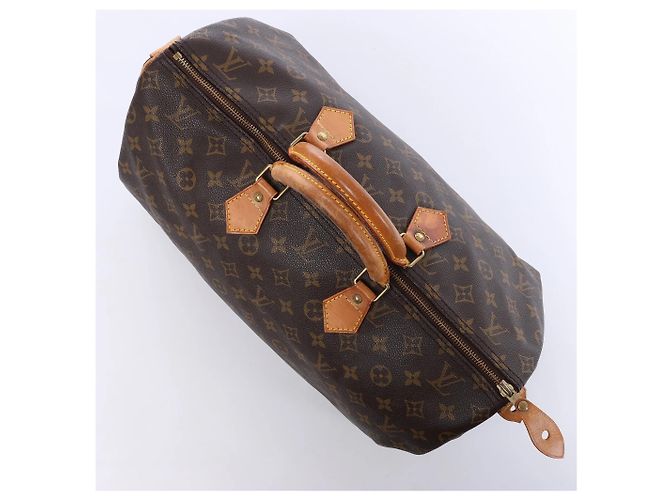 Borsa Louis Vuitton Speedy 40 Monogram Canvas Marrone M41522 - vista 4