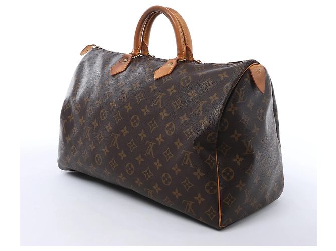 Borsa Louis Vuitton Speedy 40 Monogram Canvas Marrone M41522 - vista 6