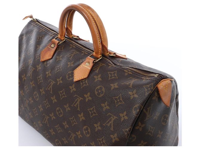 Borsa Louis Vuitton Speedy 40 Monogram Canvas Marrone M41522 - vista 7