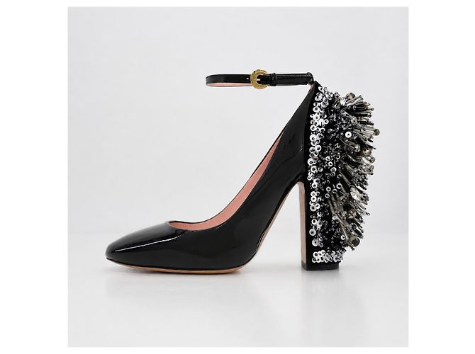 Rochas Décolleté in vernice Fall 2015 Nero - vista 10