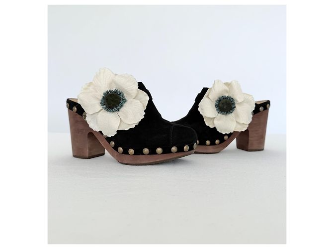Chanel Zoccoli Floreali Primavera 2010 Nero Bianco - vista 4