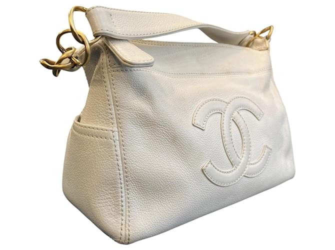 Borsa a tracolla Chanel CC Caviar con catena 2003 - vista 2