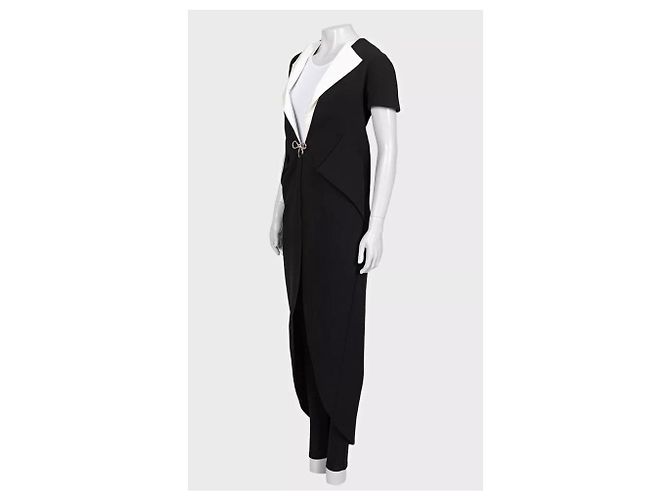 Balenciaga Cardigan in Schwarz & Weiß mit Taschen - Größe 36/S gebraucht - Ansicht 2