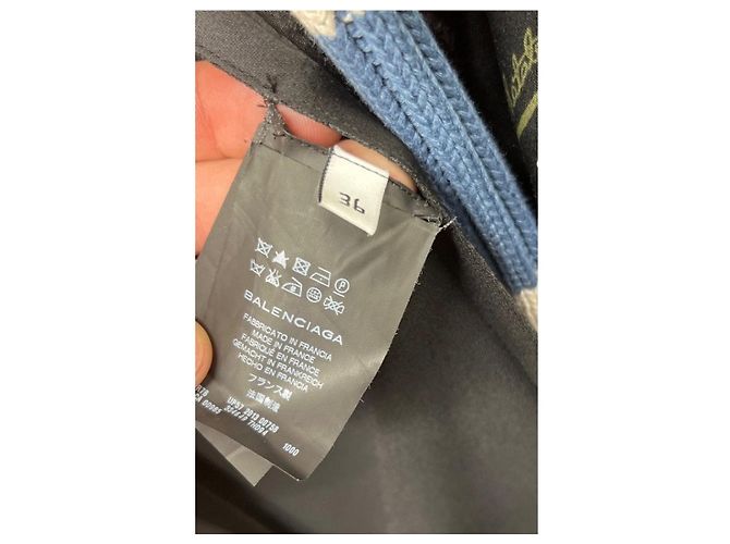 Balenciaga Cardigan in Schwarz & Weiß mit Taschen - Größe 36/S gebraucht - Ansicht 6