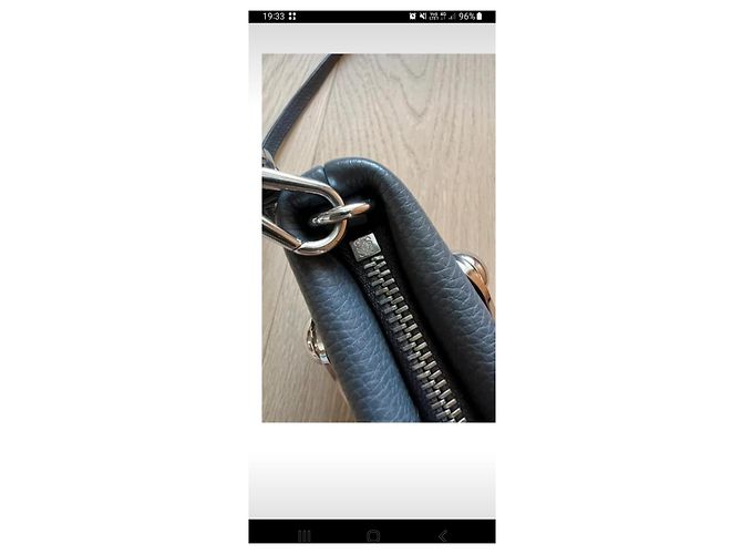 Loewe Borsa a mano in pelle granulata grigia Grigio - vista 8