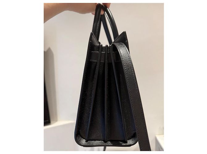 Saint Laurent Borsa Sac De Jour Nano Nero - vista 2
