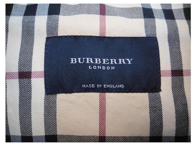 Burberry London Impermeable de Gabardina Azul Cielo - vista 3