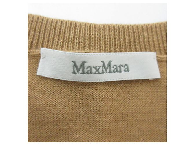 Maglia Max Mara in seta e cashmere a maniche corte Marrone - vista 6
