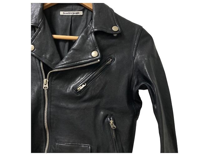Autre Marque Chaqueta Leather Riders beautiful people Negro - vista 2