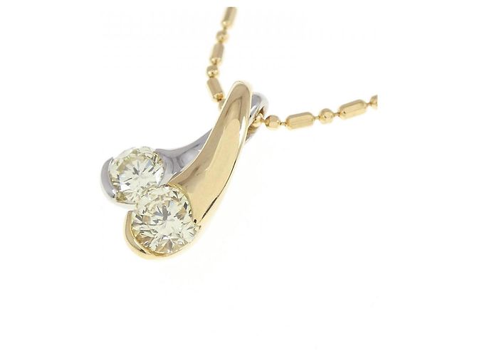 Autre Marque Collana con Diamanti Au750/PT D'oro - vista 3