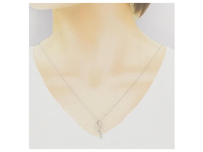 Autre Marque Collana con diamante Au750 Argento - vista 6