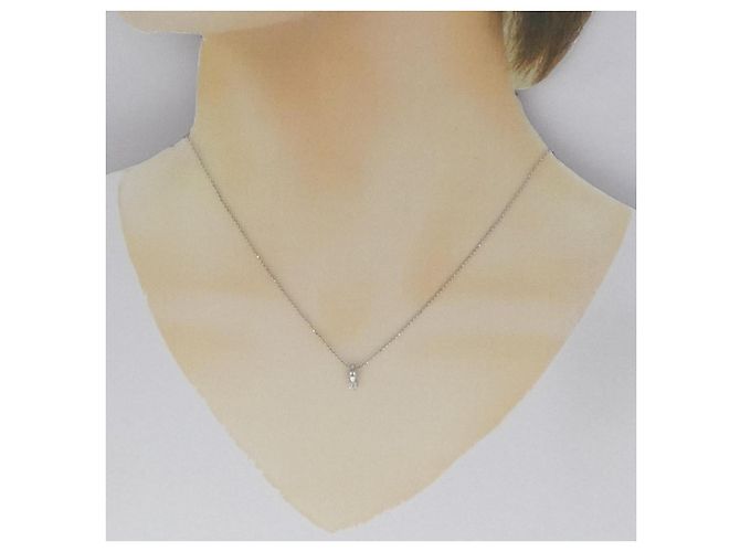 Autre Marque Collana in platino e diamanti Argento - vista 6