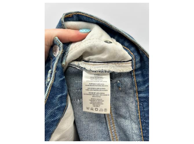 Autre Marque Vaqueros RE DONE azules de algodón talla 25 - vista 4