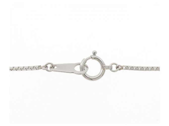 Autre Marque PT850 Platin 0.41CT Diamant Halskette Silber - Ansicht 5