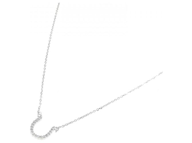 Autre Marque Collana in oro bianco 10K e diamanti Argento - vista 2