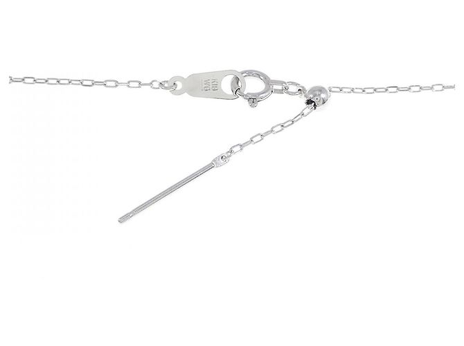 Autre Marque Collana piuma in diamanti e oro bianco Au750 Argento - vista 5