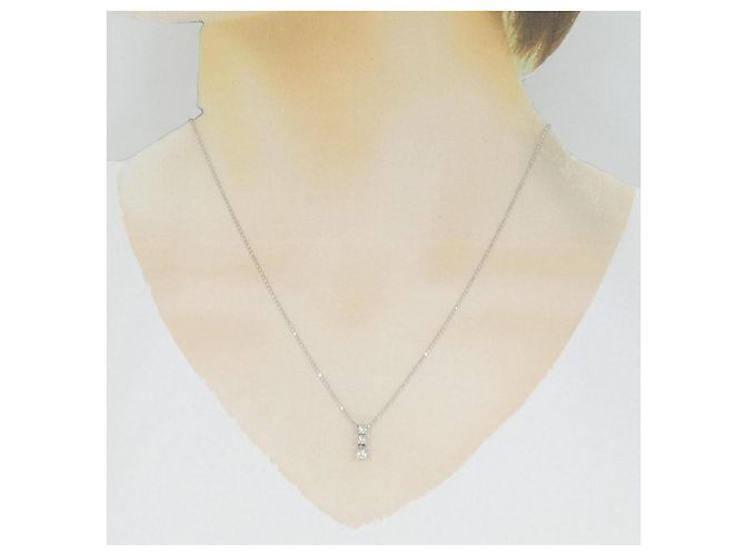 Autre Marque Collana con diamanti Au750 Argento - vista 6