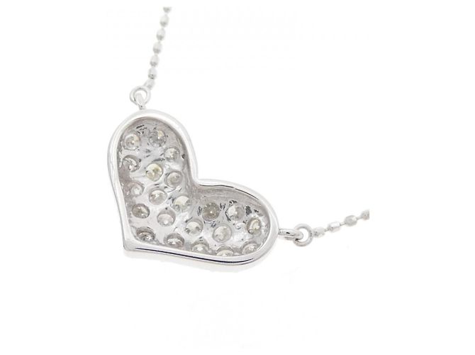 Autre Marque Collana con diamante K14WG Argento - vista 4