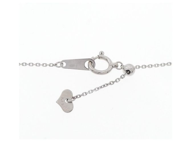 Autre Marque K18WG Diamant Halskette Silber - Ansicht 6