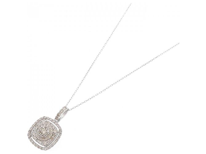 Autre Marque Collana in oro bianco Au750 e diamanti Argento - vista 2