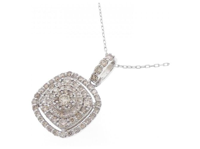 Autre Marque Collana in oro bianco Au750 e diamanti Argento - vista 3