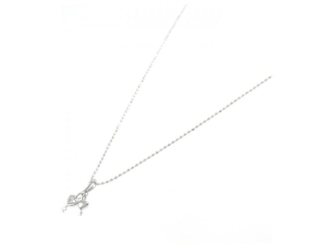 Autre Marque Collana in oro bianco Au750 e diamanti Argento - vista 2