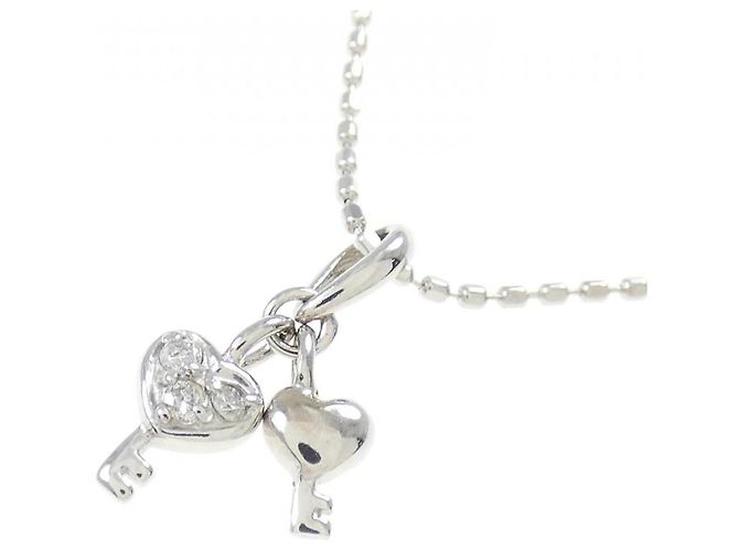 Autre Marque Collana in oro bianco Au750 e diamanti Argento - vista 3