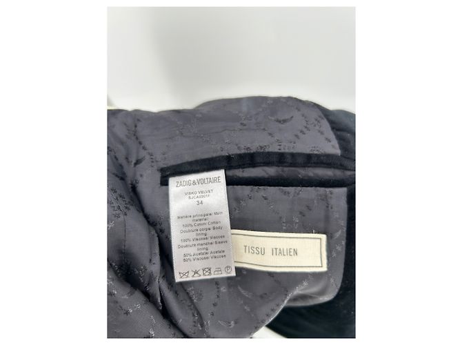 Zadig & Voltaire Samtblazer Schwarz - Ansicht 6