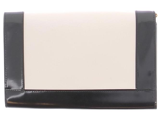 Saint Laurent Clutch bianco e nero - vista 2