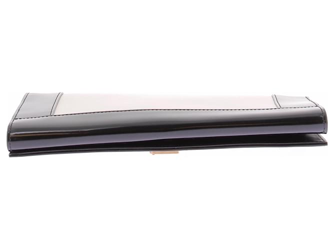 Saint Laurent Clutch bianco e nero - vista 4