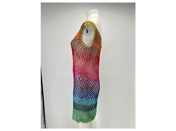 Autre Marque Mehrfarbiges Strandkleid Mehrfarben - Ansicht 4