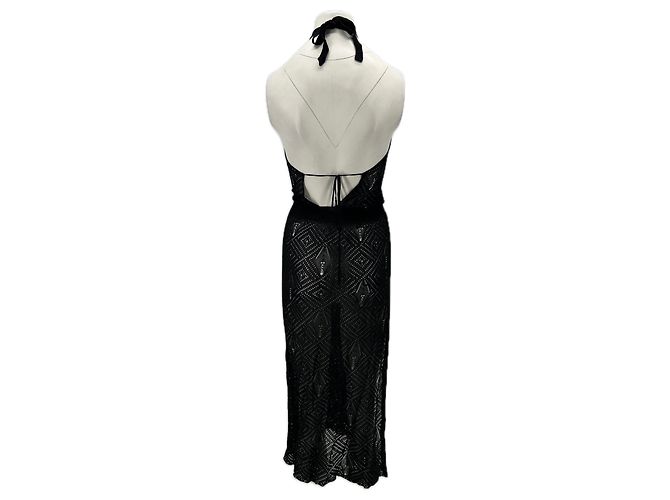 Autre Marque GIMAGUAS Schwarzes langes Kleid - Ansicht 2
