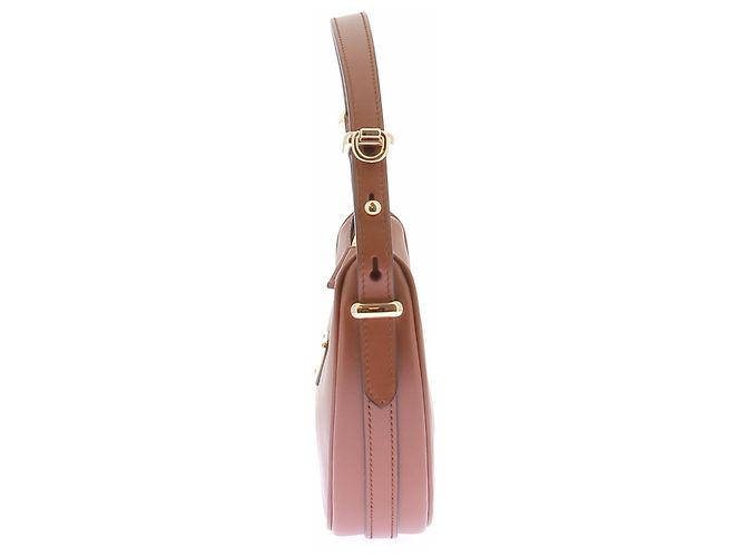 Prada Borsa "Arqué" in pelle marrone Cammello - vista 4
