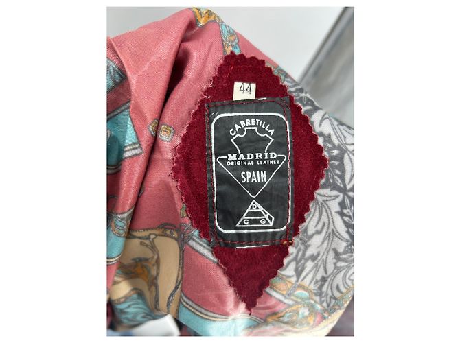 Autre Marque Rote Lederjacke - Ansicht 5