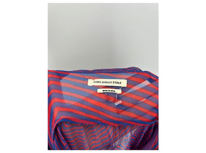 Isabel Marant Etoile Top transparente con estampado Púrpura - vista 6