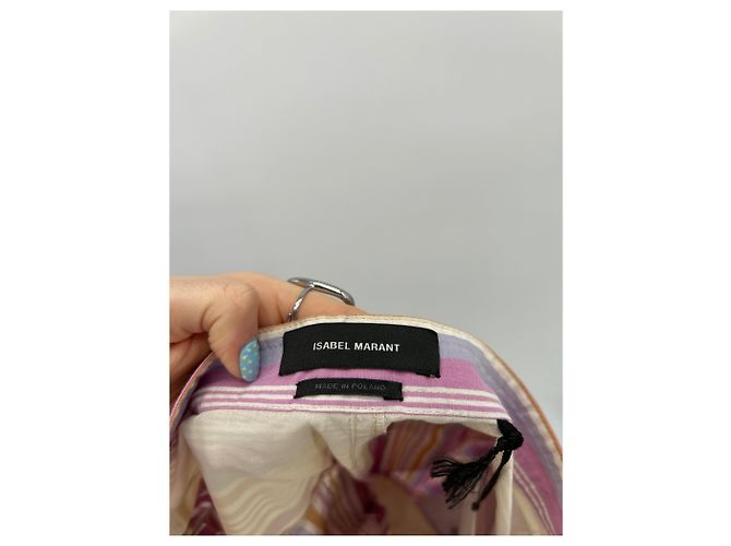 Isabel Marant Bermuda a righe colorate Rosa - vista 3