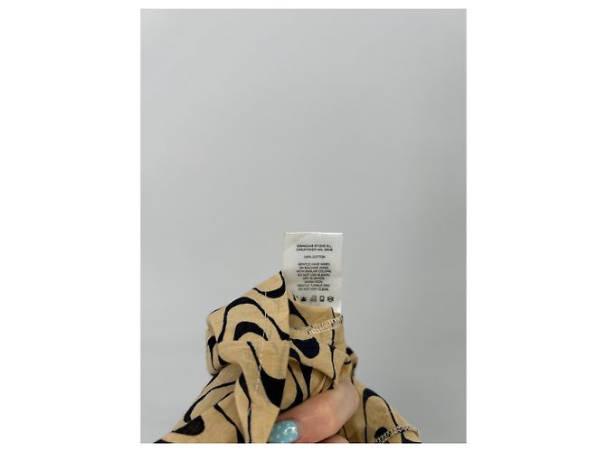 Autre Marque Pantalones estampados GIMAGUAS beige de algodón - vista 5