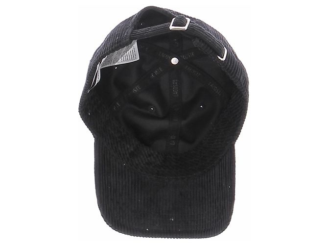 Cappellino Lacoste in velluto nero - vista 2