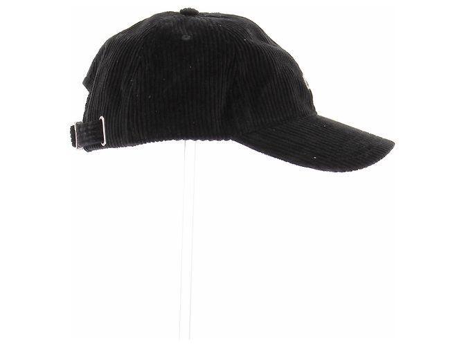 Cappellino Lacoste in velluto nero - vista 4